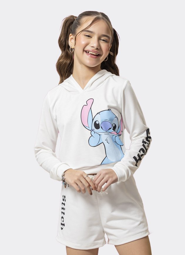 Stitch Conjunto De Frio Menina Stitch Blusa De Frio Feminina C&amp